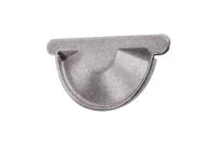 Заглушка желоба GL PE 125/90 мм металлическая (Zn)