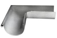 Угол желоба внешний 90º GL PE 125/90 мм металличес (Zn)